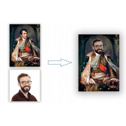 Portret Cesarza foto z TWOIM zdjęciem obraz Króla 50x70